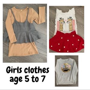 Girls clothes age 5 to 7
